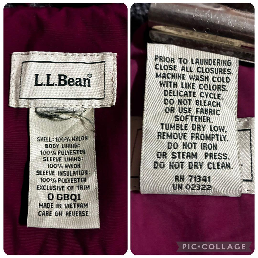 90s L.L.Bean バーガンディ ウォームアップジャケット ドローコードM