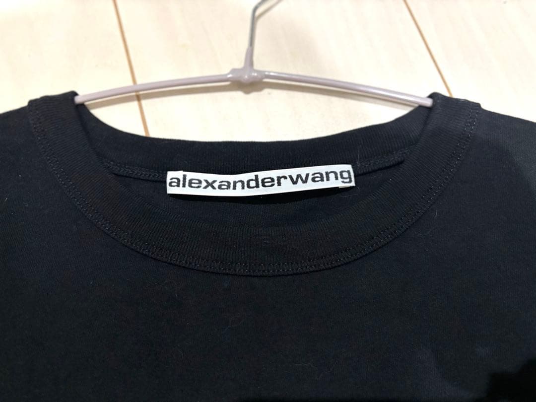 【美品】Alexander Wang アレキサンダーワン ショート丈半袖Tシャツ