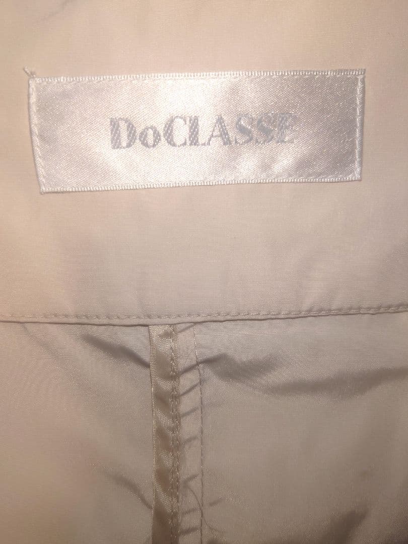 未使用　DoCLASSE　形状記憶タフタ　スタンドカラージャケット（ライト）S