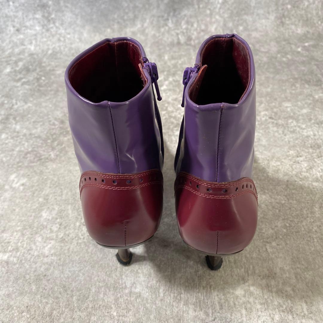 靴 Miu Miu Boots Purple Leather archive