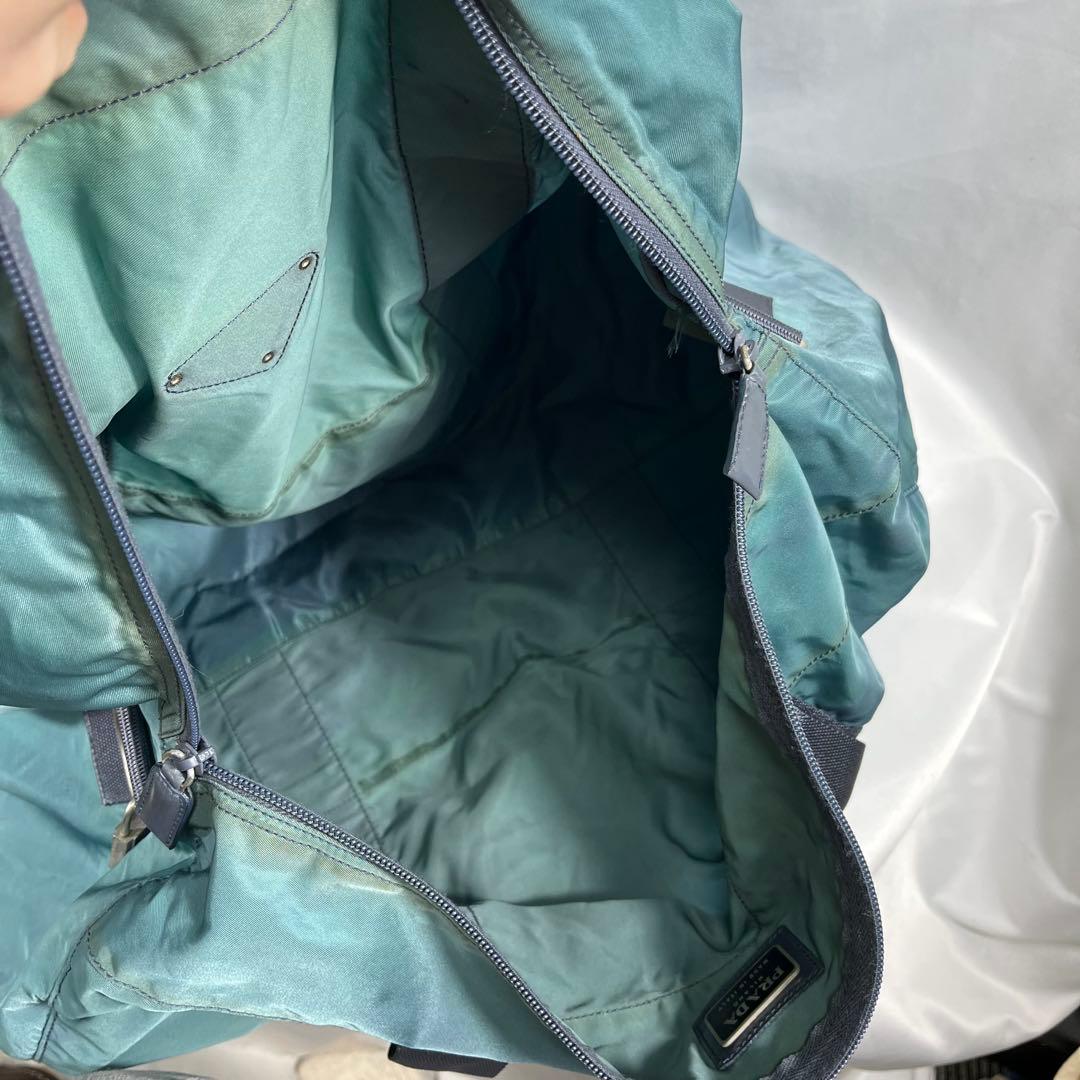 【希少カラー】PRADA プラダ　ナイロンボストンバッグ　2WAY 三角ロゴ