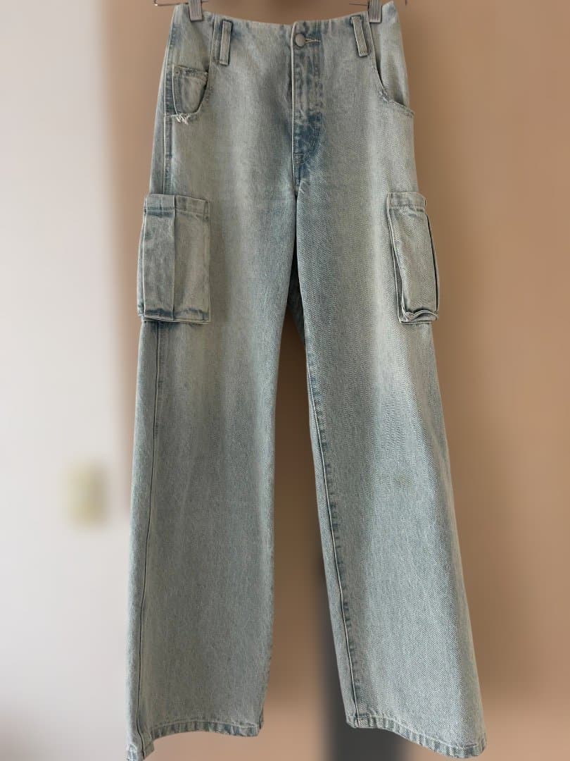 アンドマリー★ Back ribbon denim cargo pants美品S