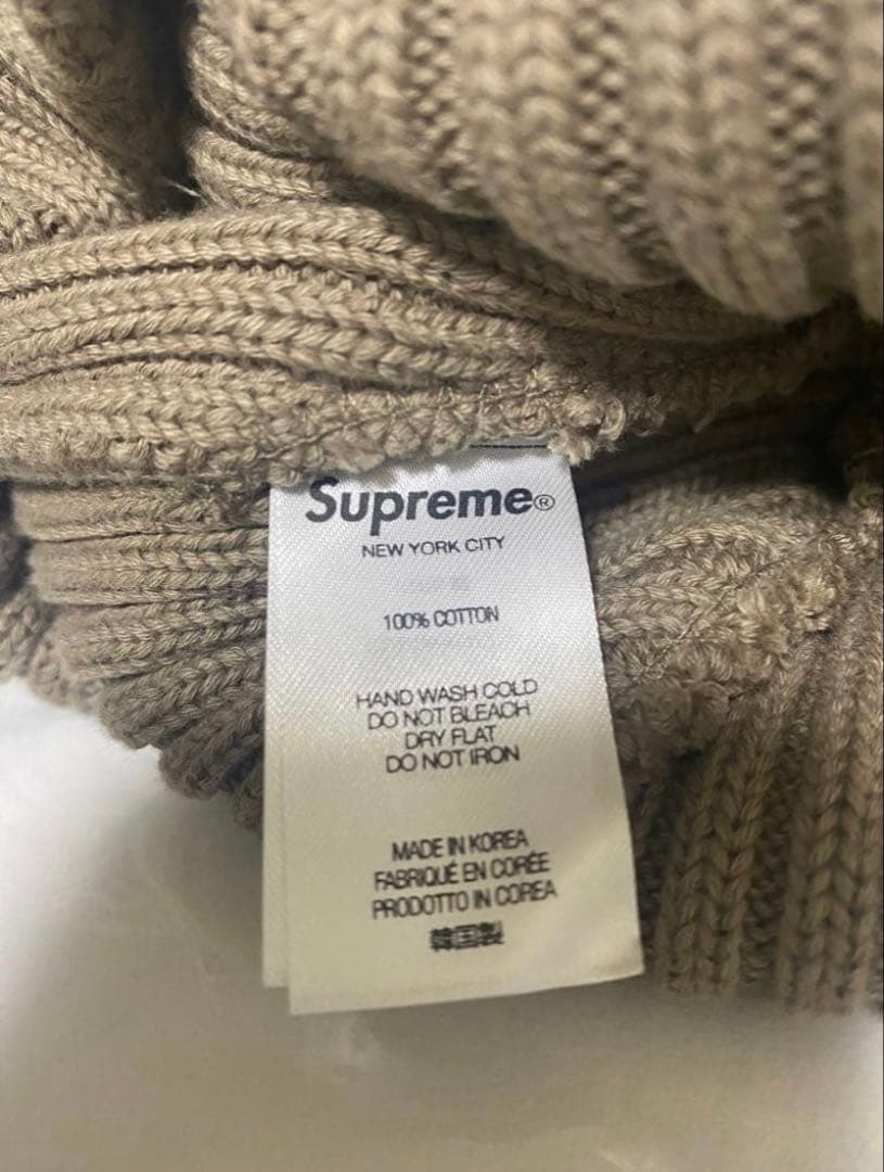 23SS Supreme Overdyed Beanie Taupe BTS着用