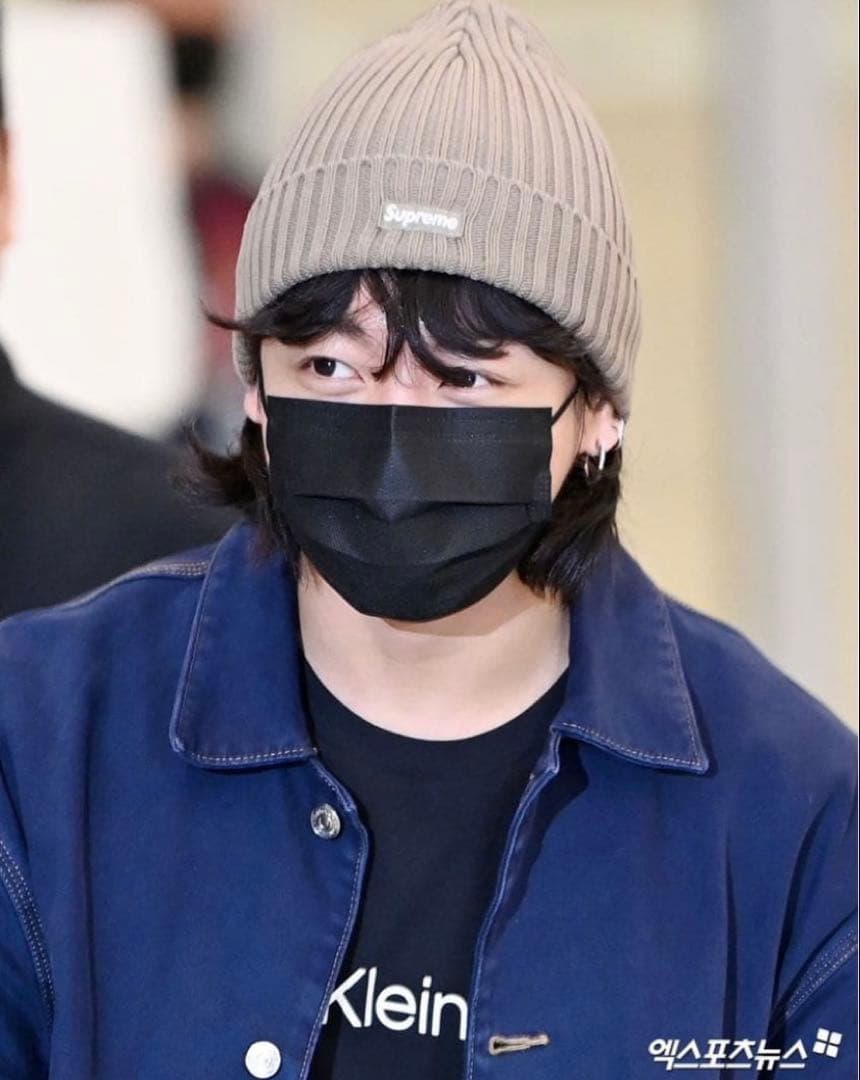 23SS Supreme Overdyed Beanie Taupe BTS着用