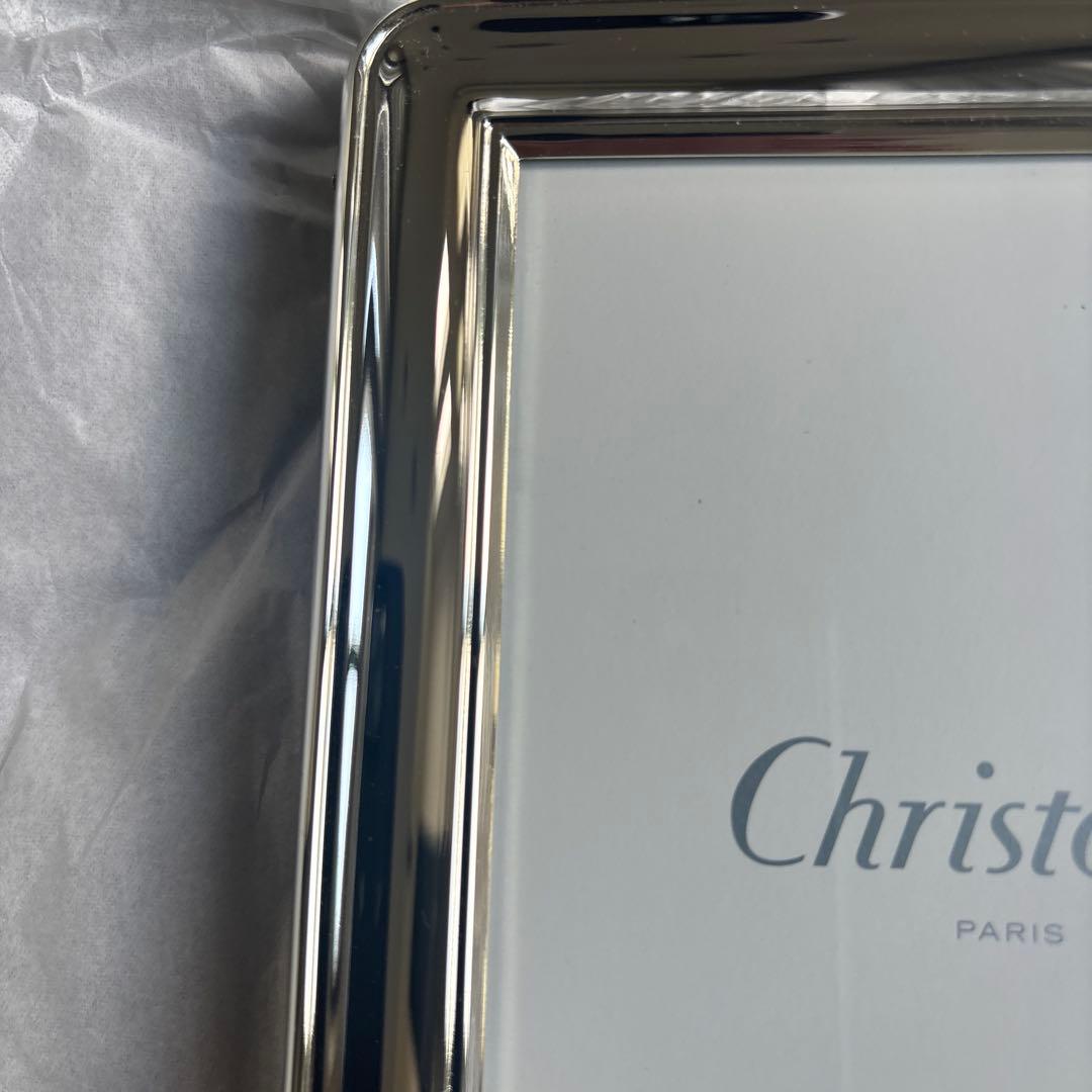 未使用品Christofle メタルフォトフレーム 約15x10cm