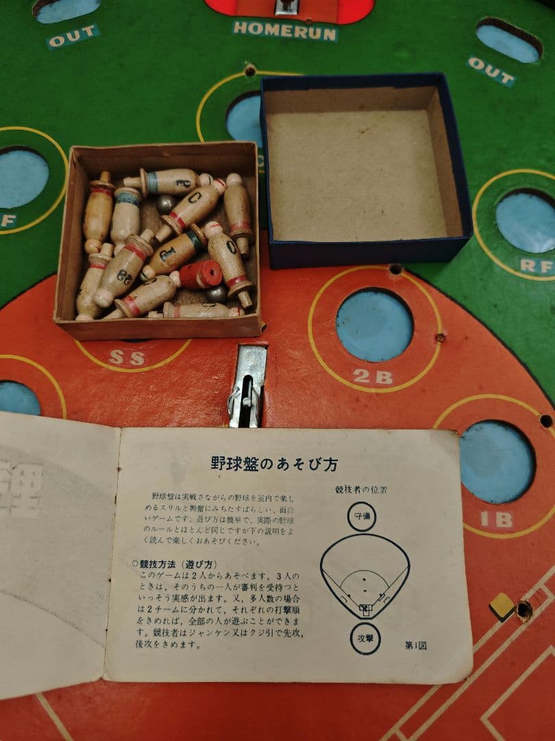 【1960年頃】エポック社　野球盤(ハマグリ型)