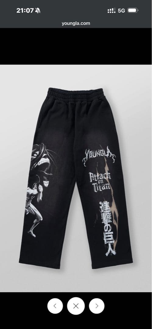  Attack on Titan ワイドパンツ