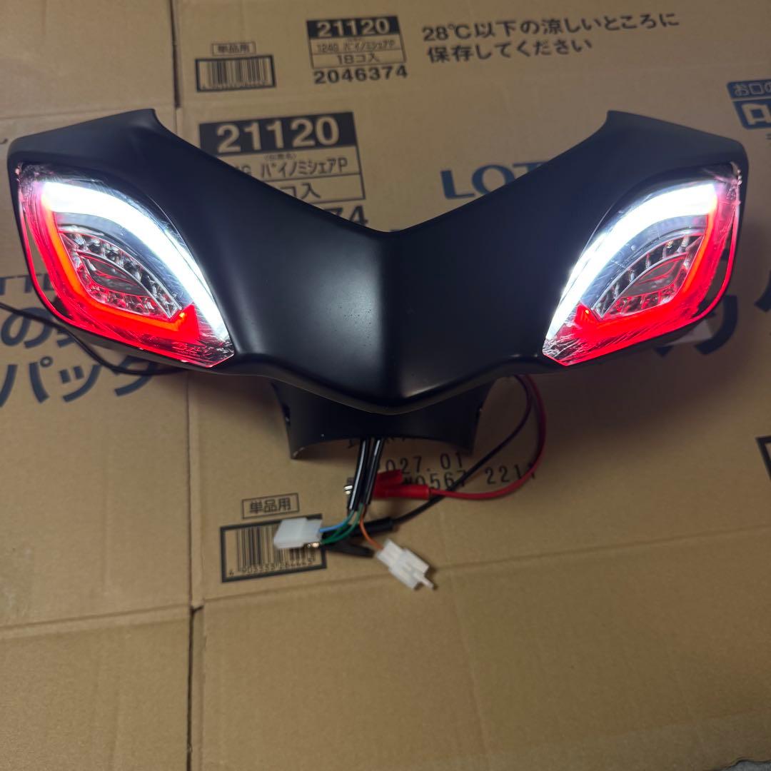 【配線加工済】 シグナス 3型 ウィンカー ドラゴンアイ RED