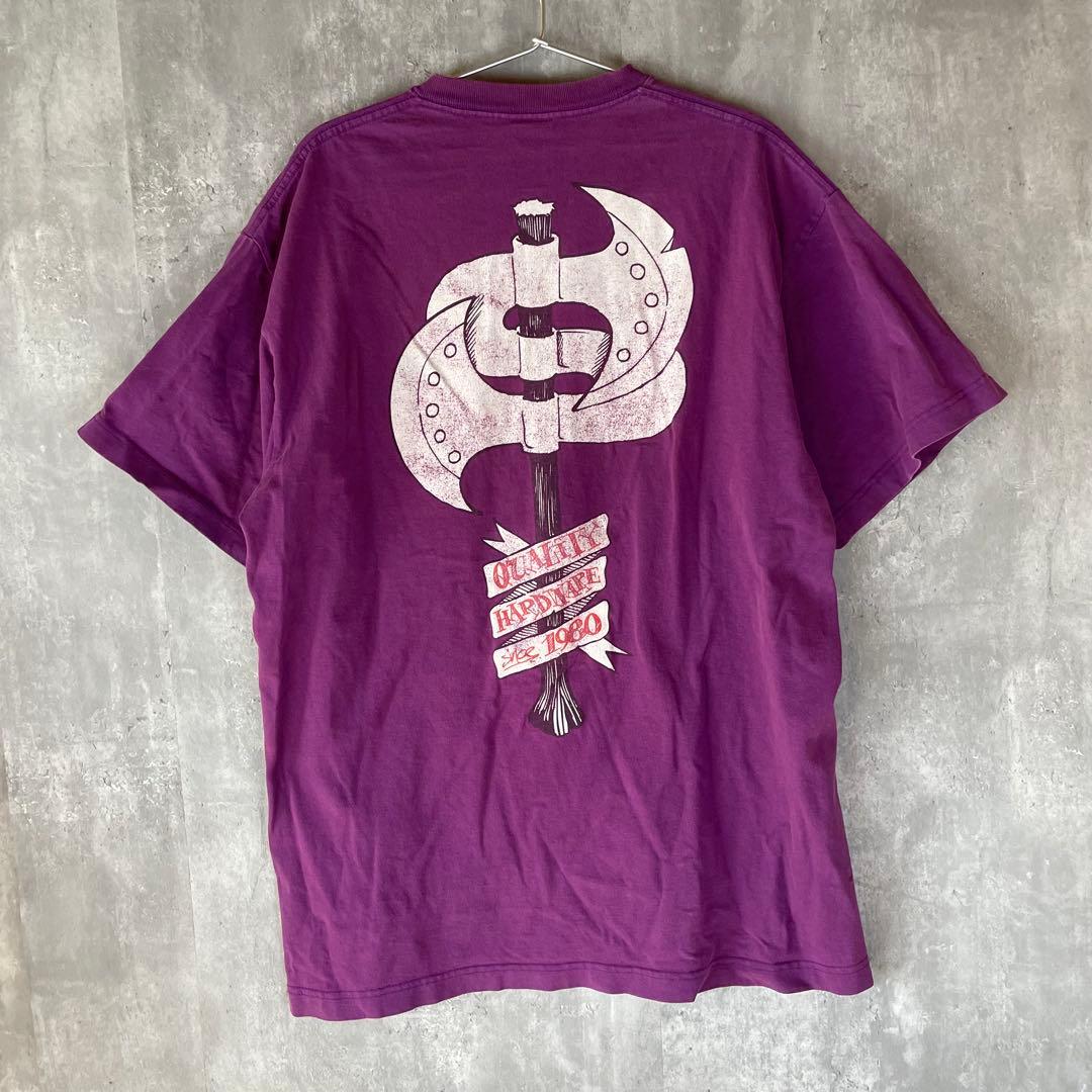 【激レア】Stussy ステューシー パープル Tシャツ バックプリント