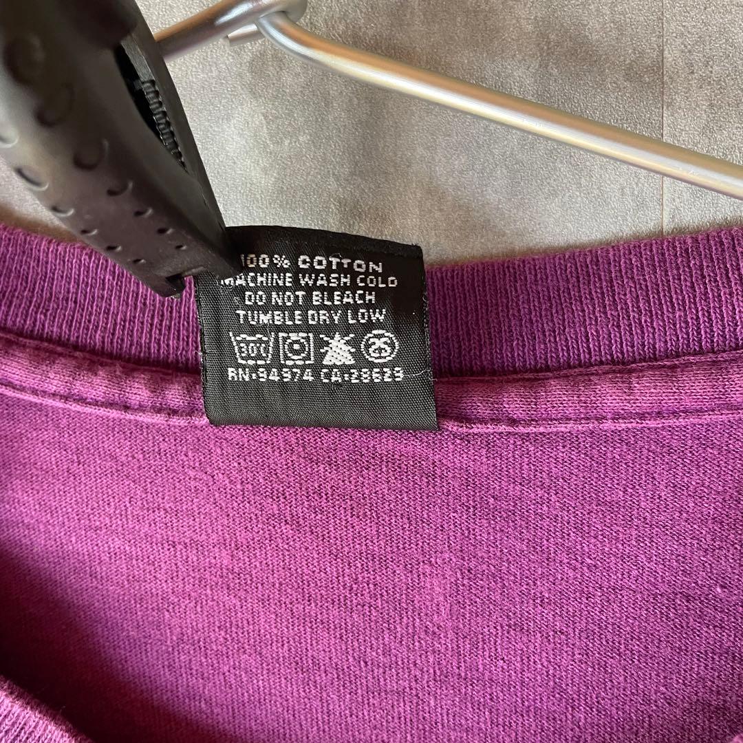 【激レア】Stussy ステューシー パープル Tシャツ バックプリント
