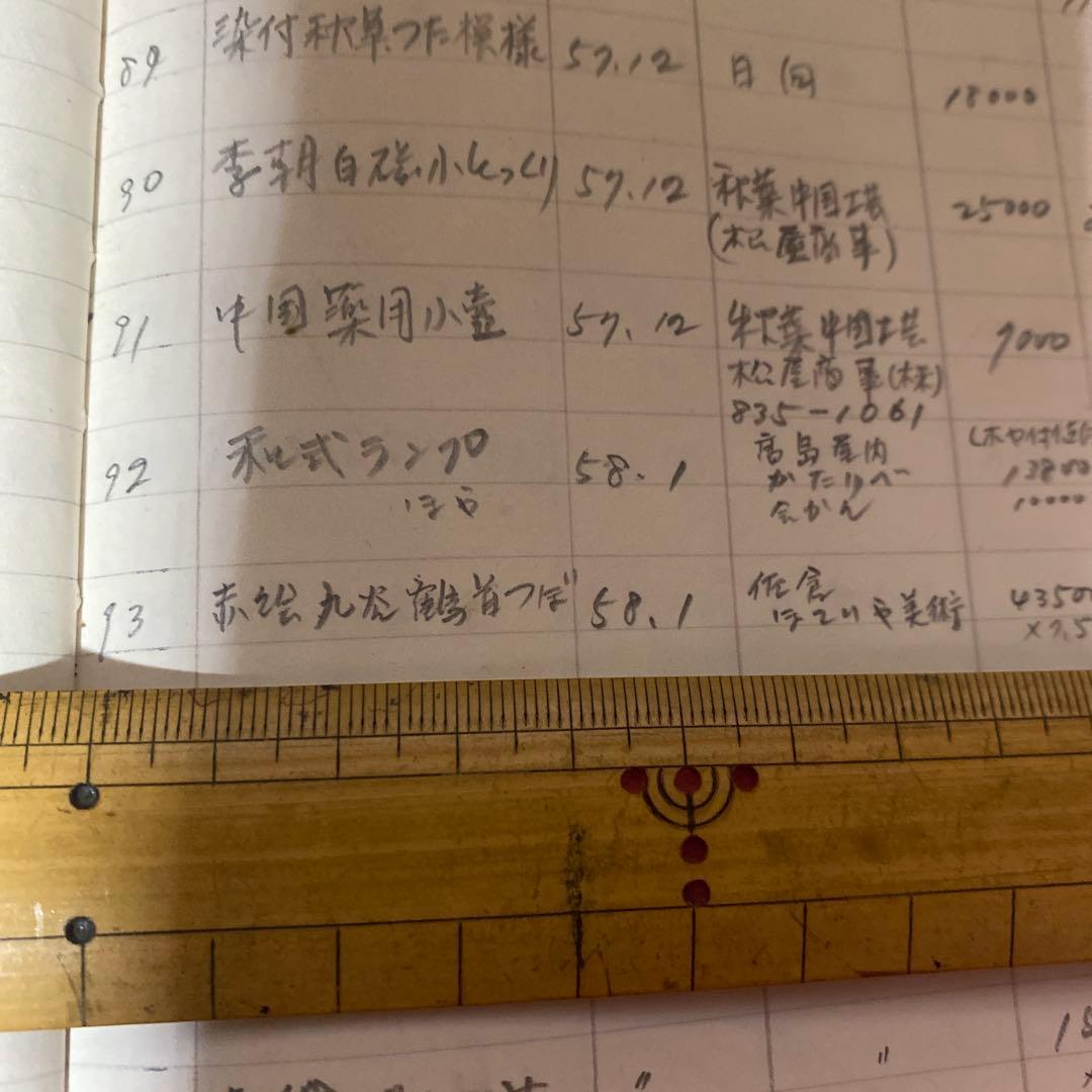 赤絵九谷鶴首花瓶24cm9cm