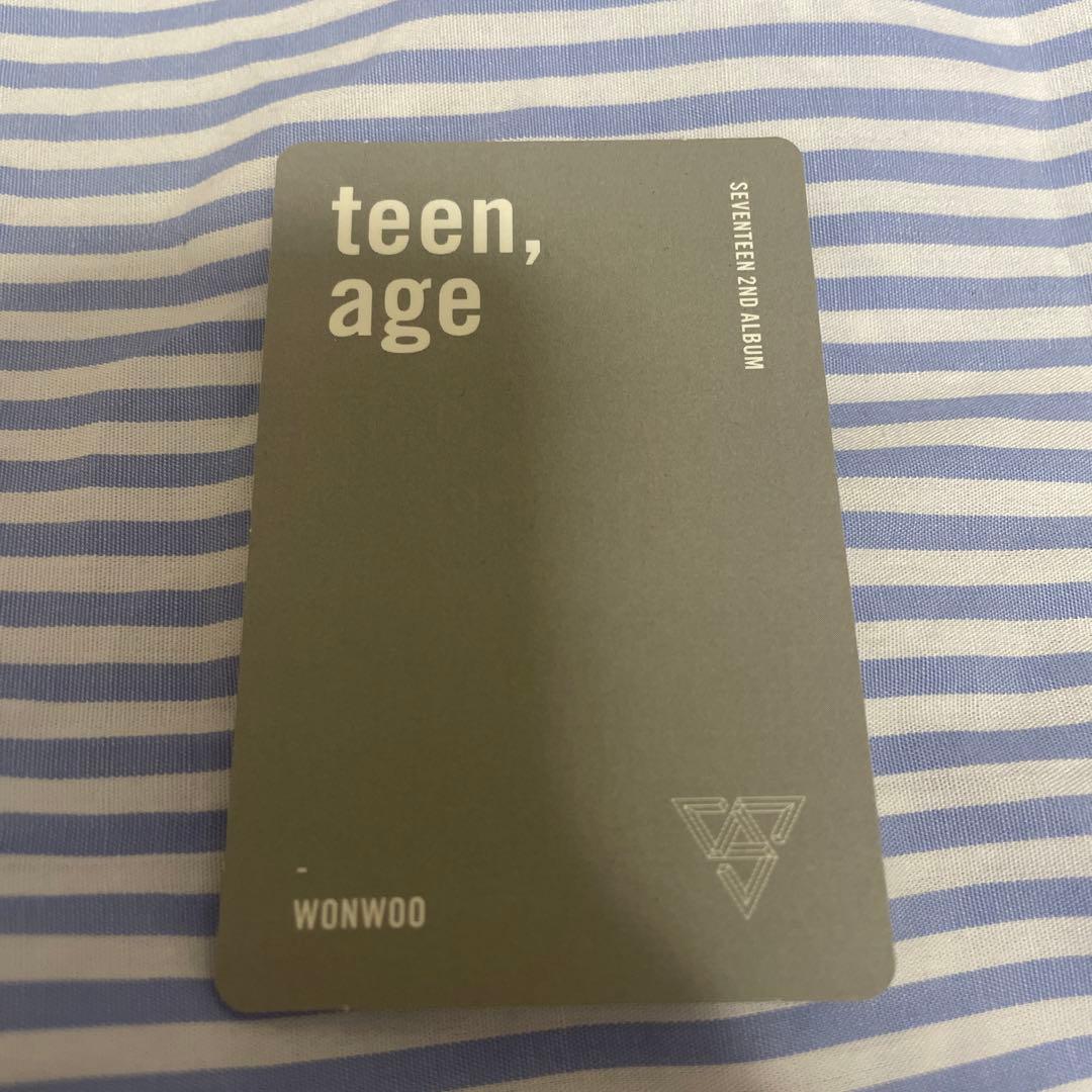 seventeen  teenage  ウォヌ　White トレカ