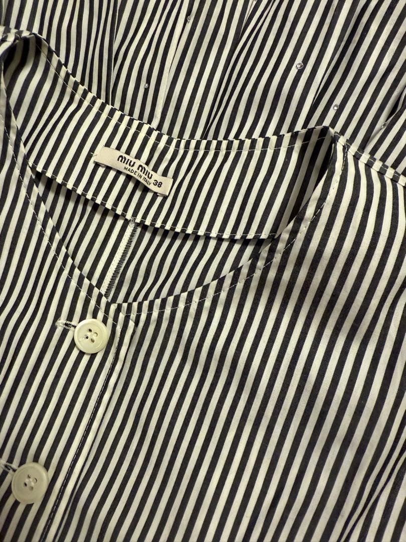 miu miu ビジュー付きワンピース