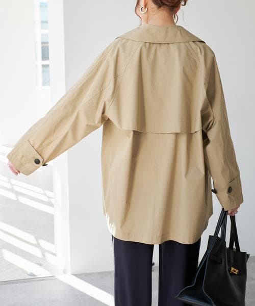 新品スピック＆スパン C/Pミドル丈トレンチコート36 SpickandSpan
