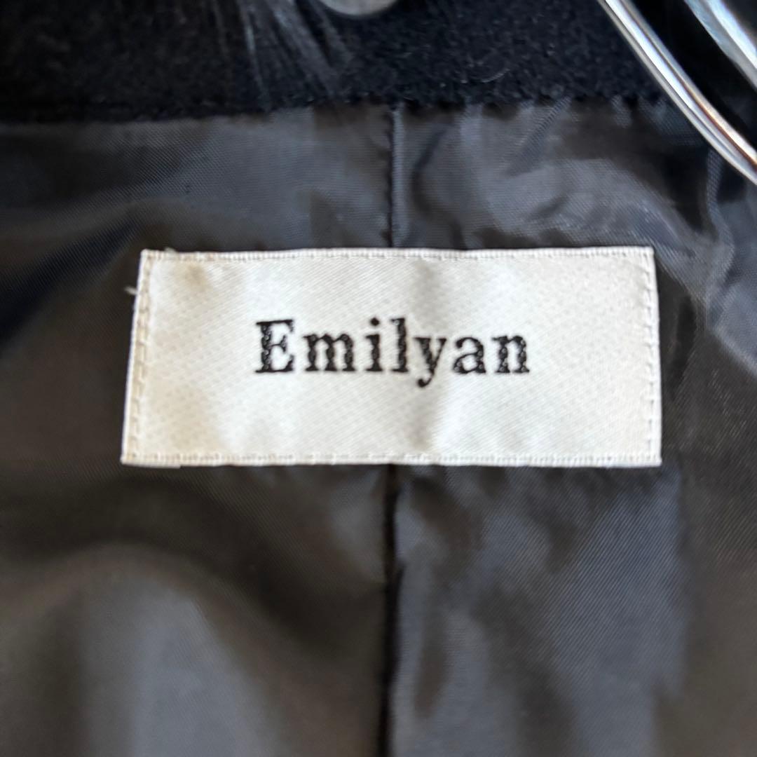 Emilyan✨未使用2way アンゴラウールベルテッドコート　ブルーフォックス
