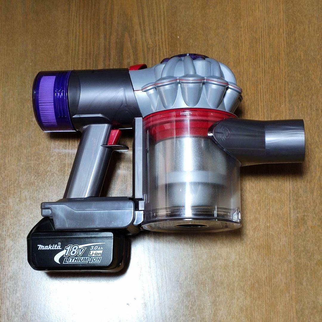 割引中 ダイソンSV37掃除機＋マキタ18vアダプターセット分解清掃済み 動作品