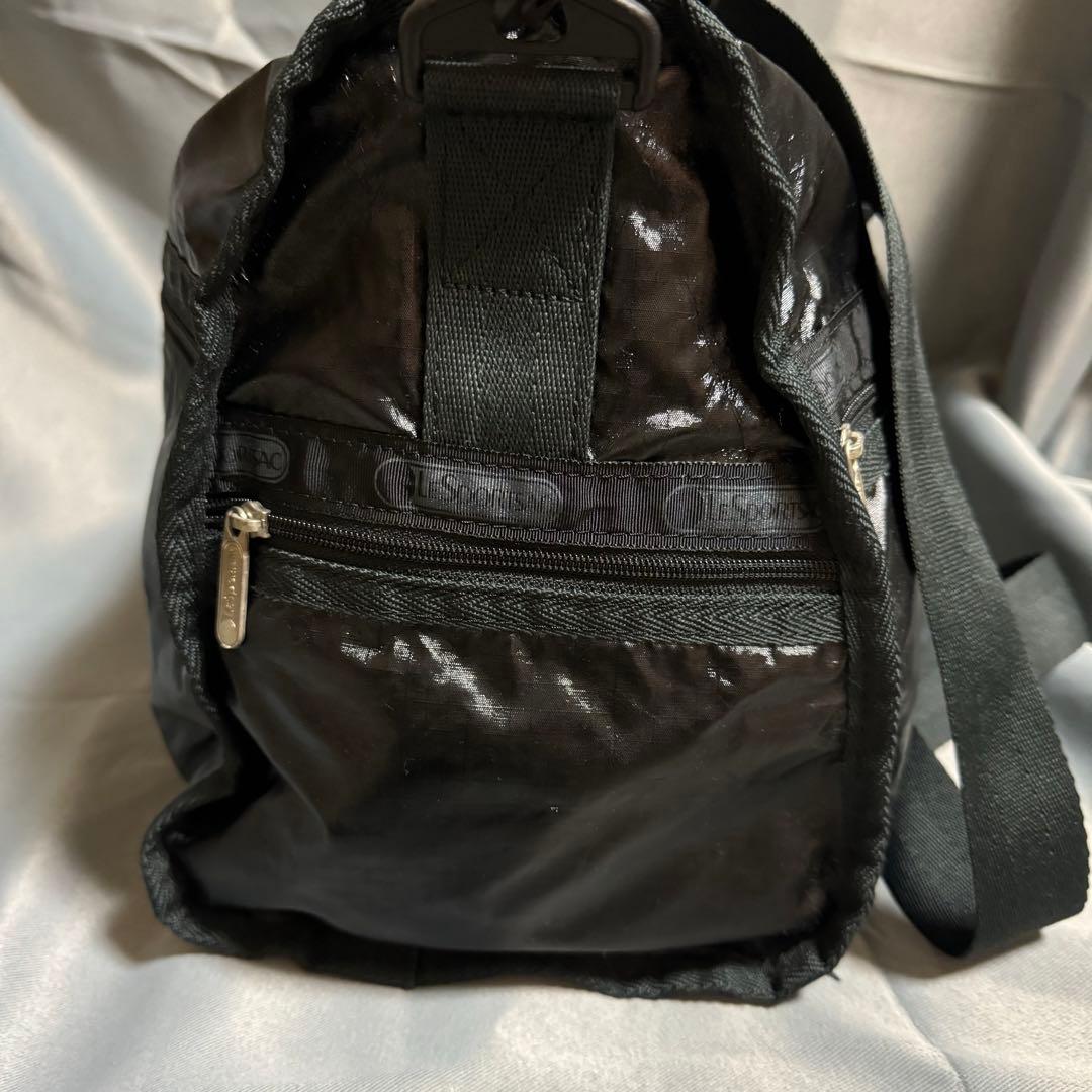 美品　LeSportsac 2way ブラック ナイロン ボストンバッグ　大容量