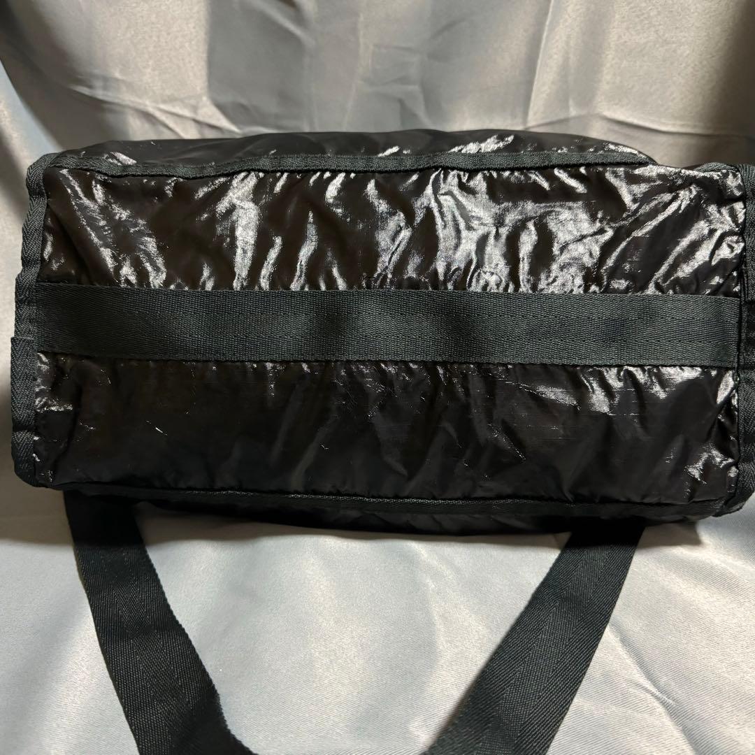 美品　LeSportsac 2way ブラック ナイロン ボストンバッグ　大容量