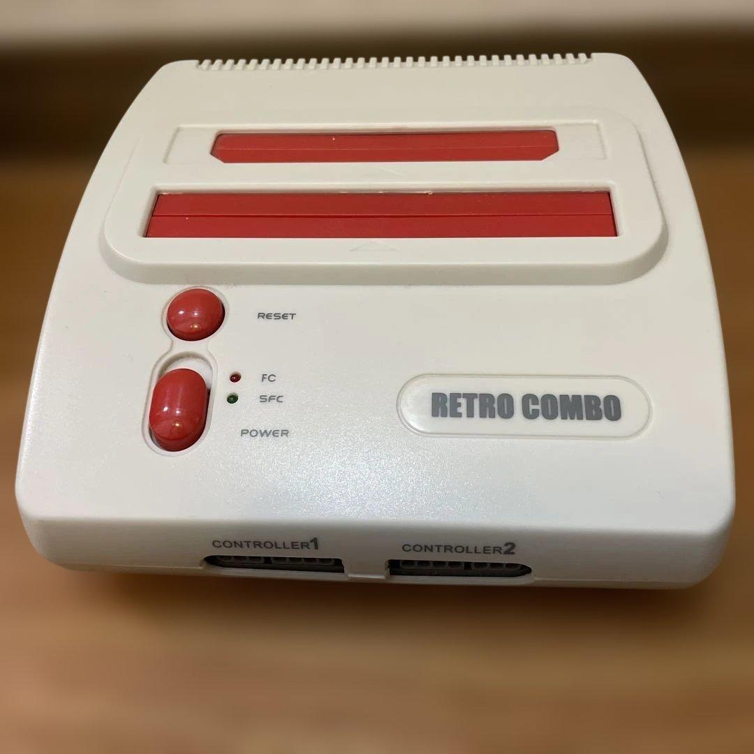 レトロコンボ RED (FC/SFC用互換機)とゲームソフト３本　動作確認済