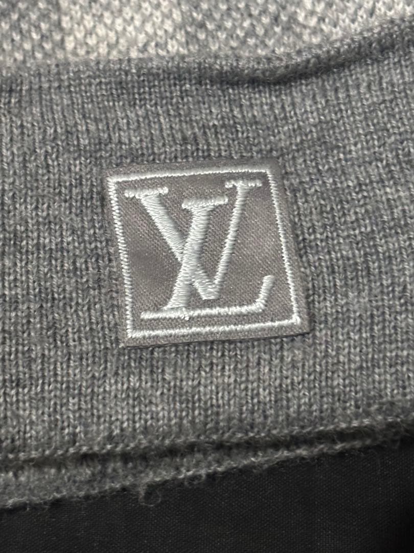 Louis Vuitton グレー チェック柄 ニット帽