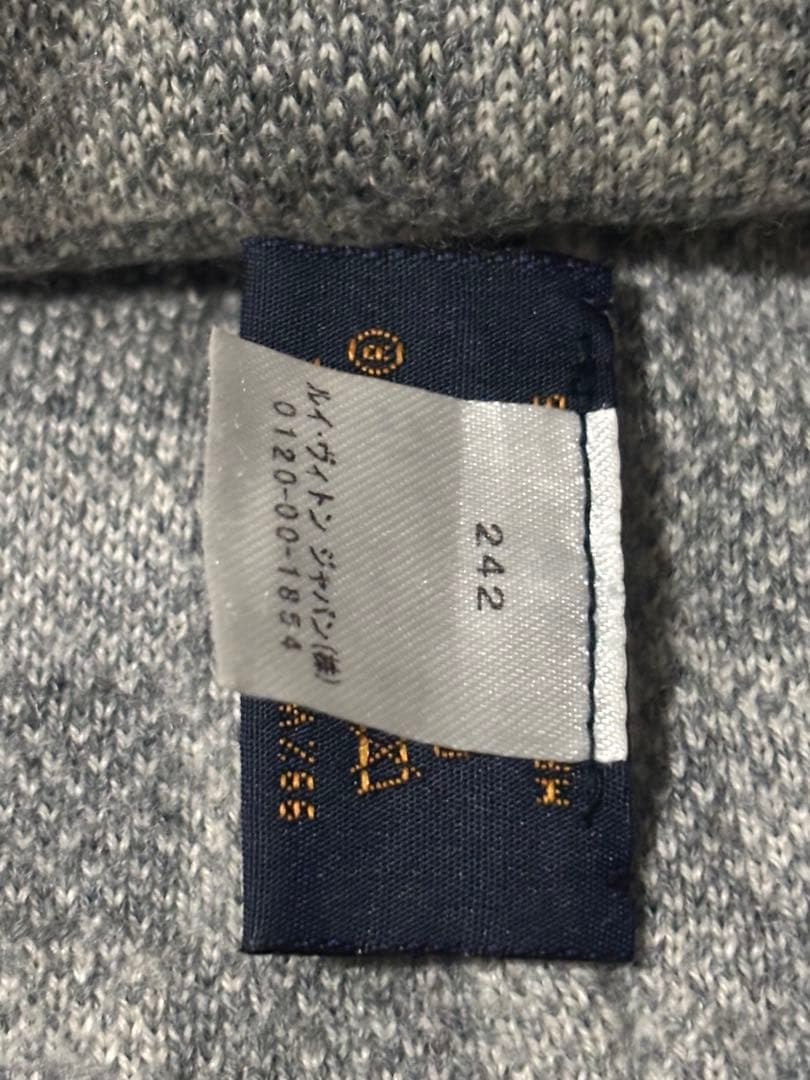 Louis Vuitton グレー チェック柄 ニット帽