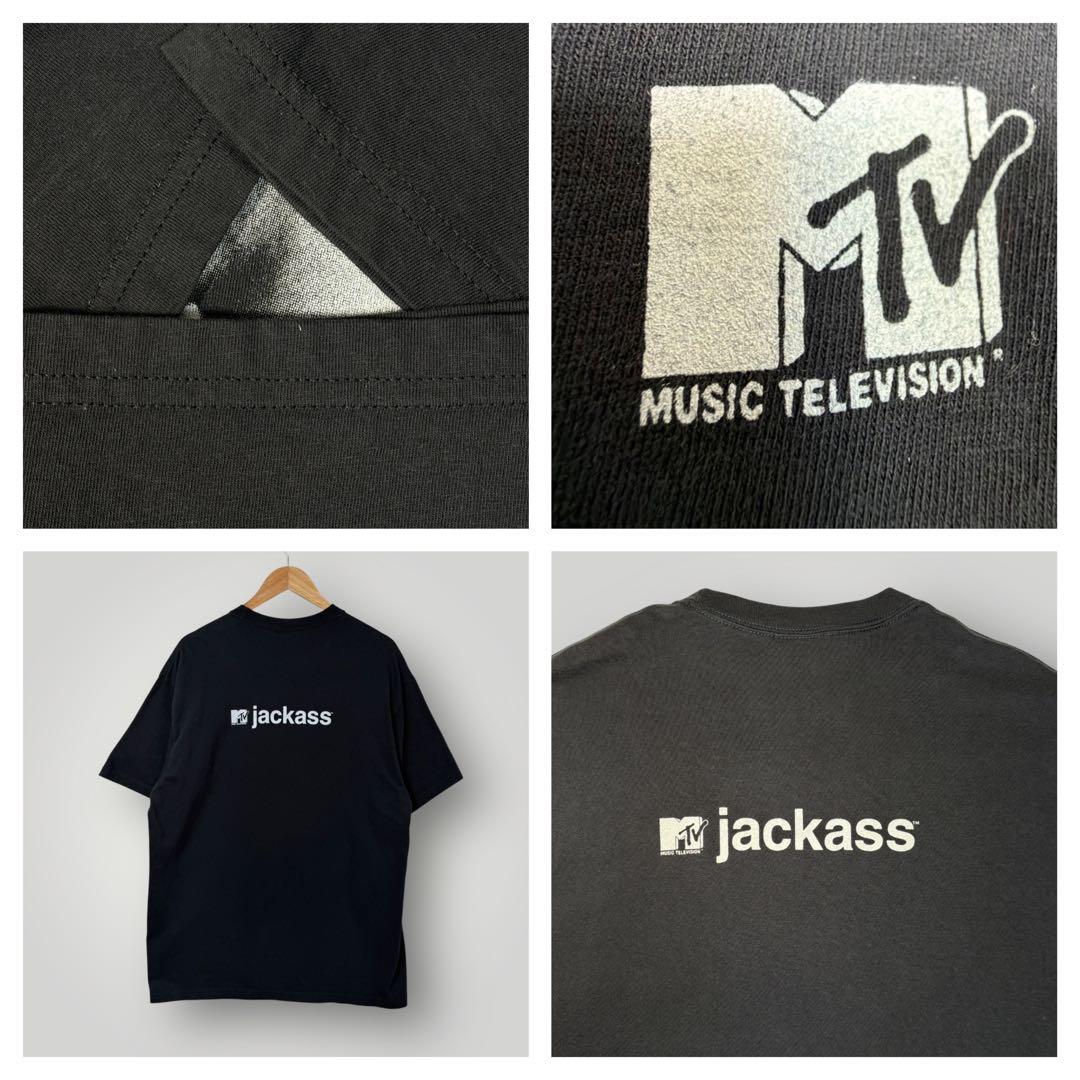 00s MTV jackass Knoxville フォトTシャツX相当 当時物