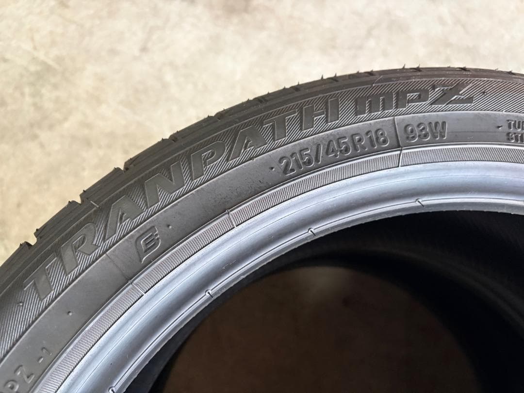 新品 215/45R18 トーヨータイヤ トランパス mpz 2本セット