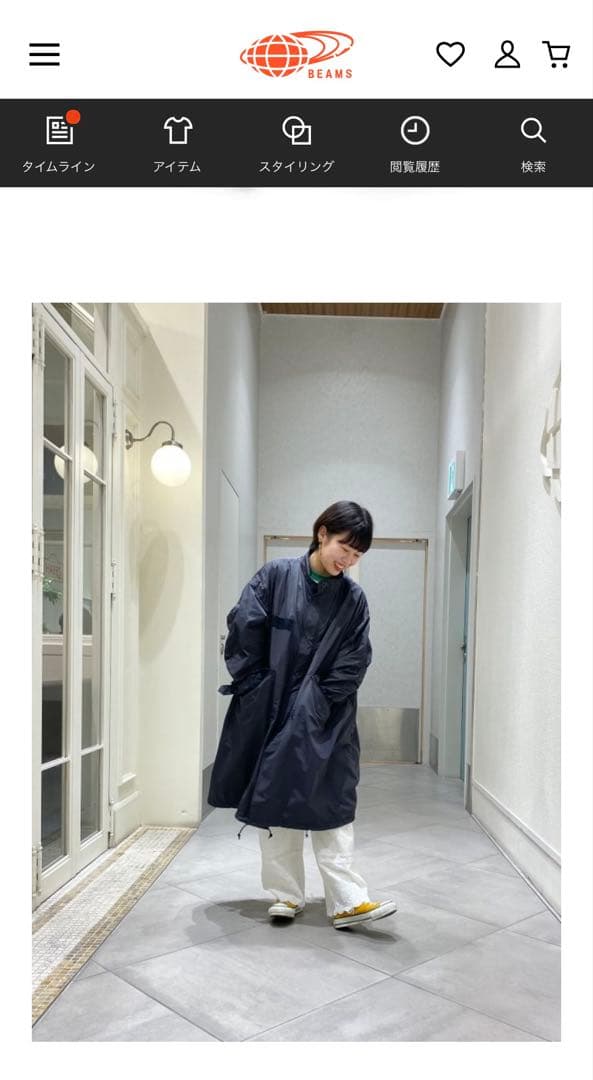 BEAMS BOY ソロテックス M-65 パーカ