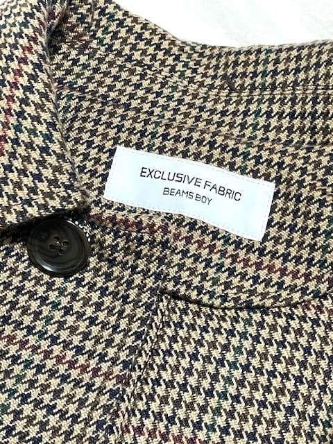 ファイナル ビームス ボーイ Exclusive Fabric チェックコート