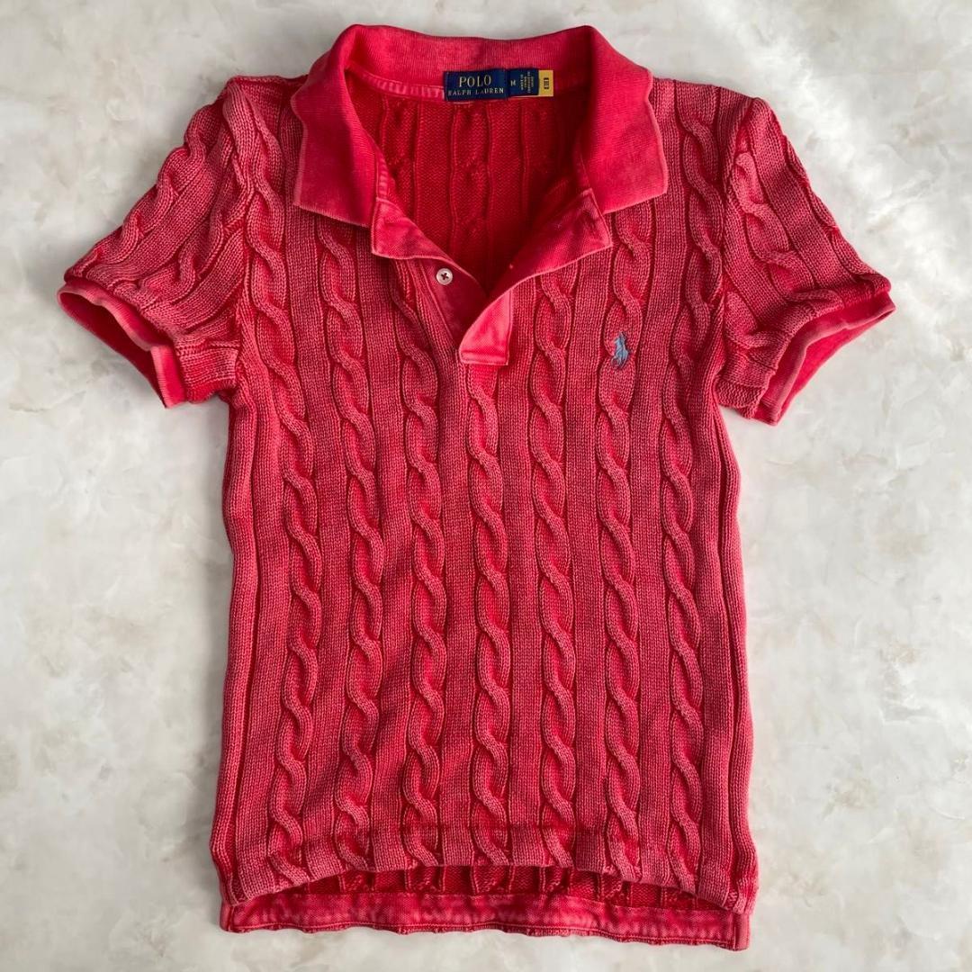 る*ー様 POLO RALPH LAUREN ポロシャツ　ケーブルニット　半袖