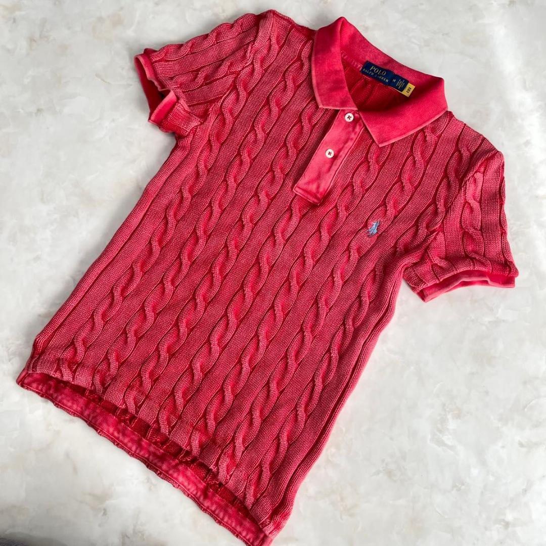 る*ー様 POLO RALPH LAUREN ポロシャツ　ケーブルニット　半袖