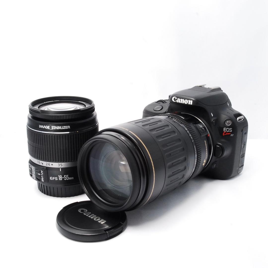 Canon kiss X7⭐ダブルレンズセット⭐超望遠レンズ⭐手振れ補正付き