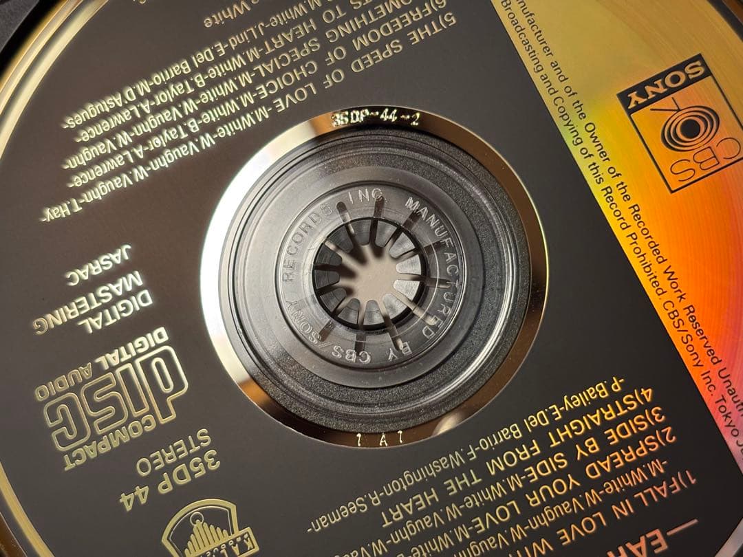 Earth, Wind & Fire Powerlight CD 金レーベル