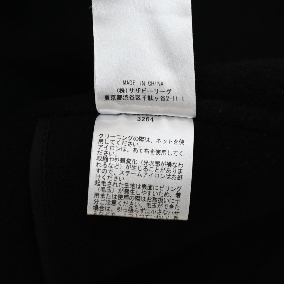 □ 44888★年 エブール ダブルビーバー ノーカラーコート 36 ブラック