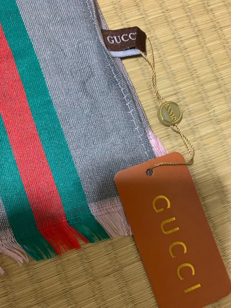 GUCCI GGパターン マフラー グレーNOVELTY