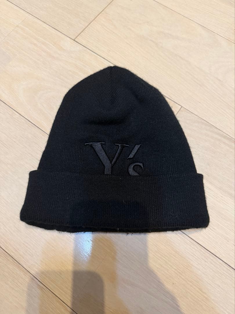 【入手困難レア】y's ビーニー　ニット帽　刺繍ロゴ