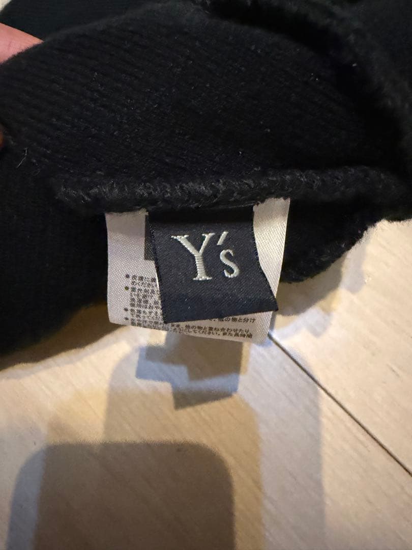 【入手困難レア】y's ビーニー　ニット帽　刺繍ロゴ