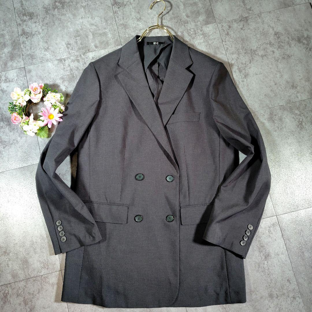 廃盤希少✨ユニクロ　感動ダブルジャケット　リラックスフィット　レディース　L