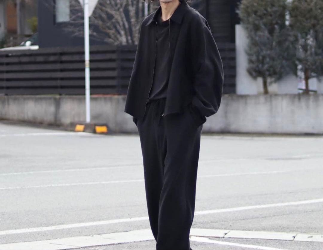 し*う様 COMOLI 24SS カナパ ジップショートジャケット BLACK