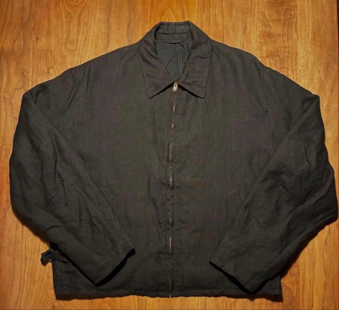 し*う様 COMOLI 24SS カナパ ジップショートジャケット BLACK