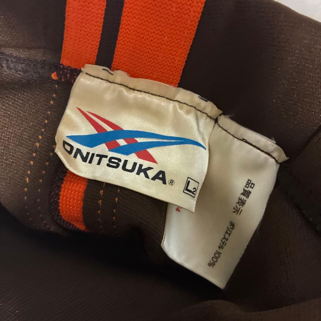 デッドストックタグ付ONITSUKA ブラウンジャージパンツLサイズ