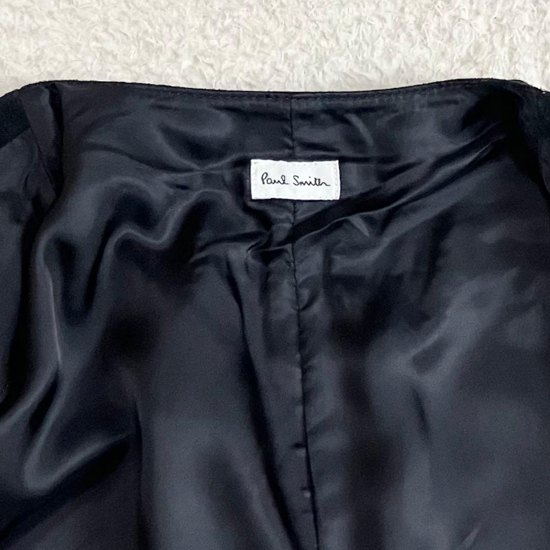 Paul Smith ポールスミス カウレザー　スエードベスト 牛革 L 黒
