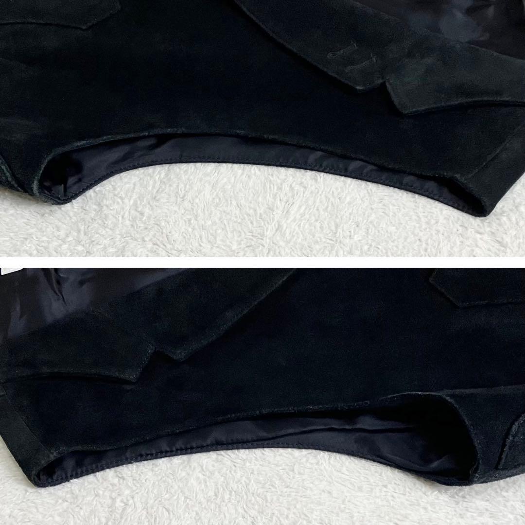 Paul Smith ポールスミス カウレザー　スエードベスト 牛革 L 黒