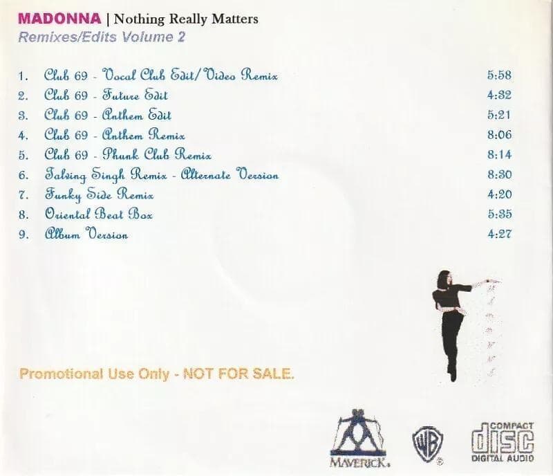 MADONNA　Nothing Really Matters　貴重 リミックス集