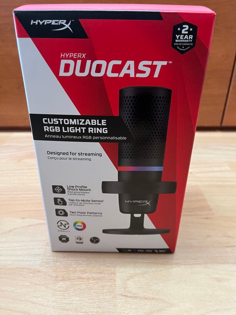 HyperX DUOCAST RGBコンデンサーマイク