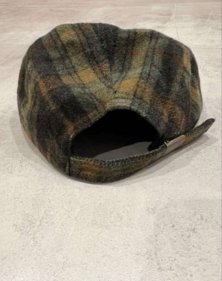 y*】様 old STUSSY ジェットキャップ チェック ウール