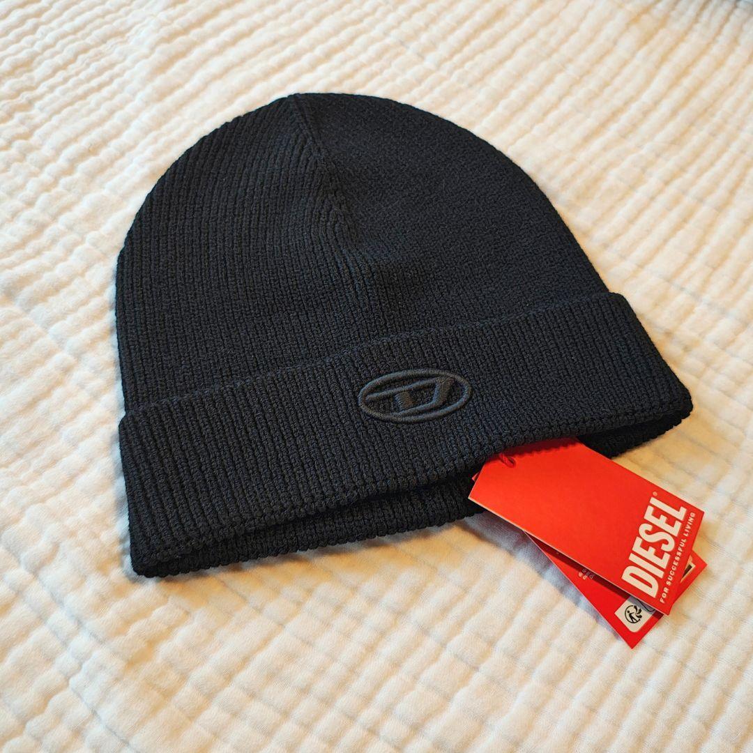 本日限定価格★DIESEL ブラック ニット帽 ビーニー 新品未使用
