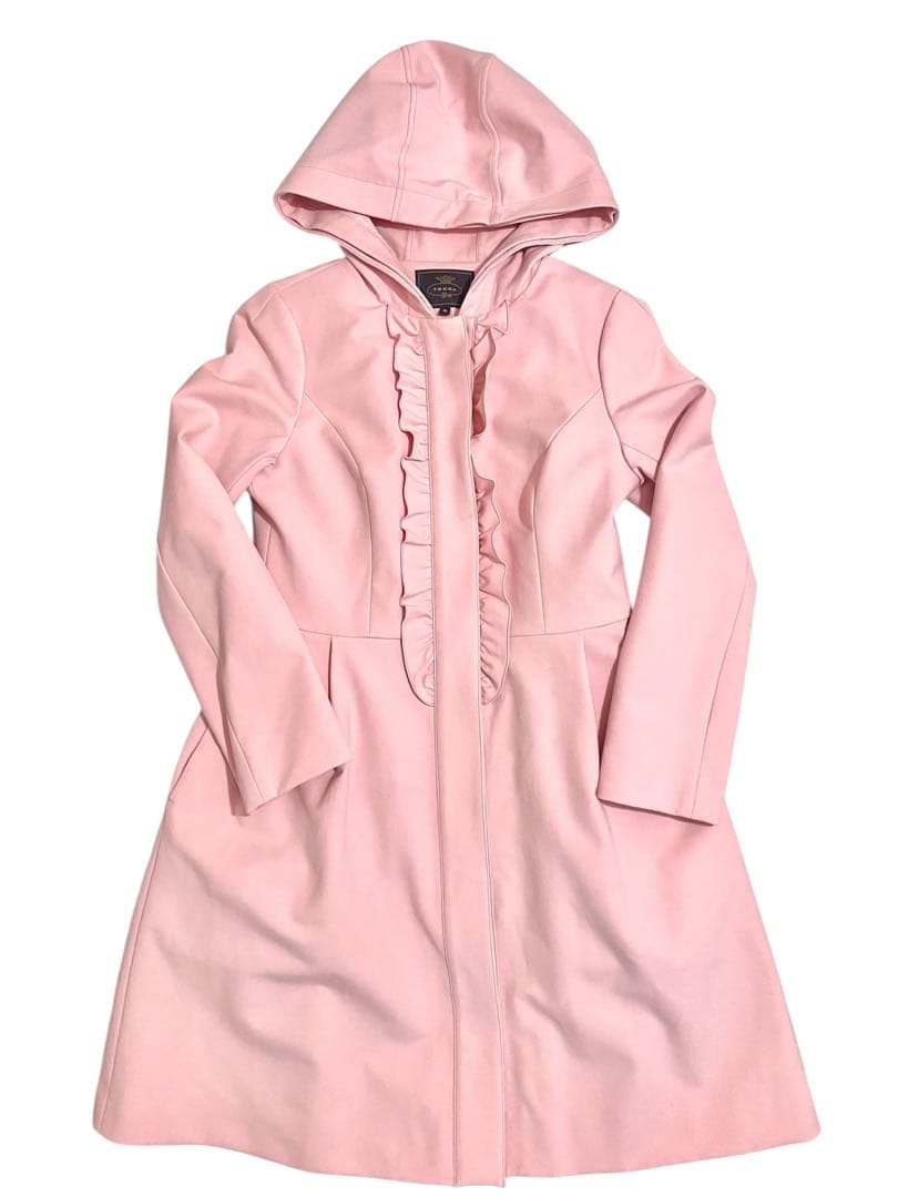 TOCCA/０サイズ/フリル・ライナー付きコート/超美品→１度のみ使用