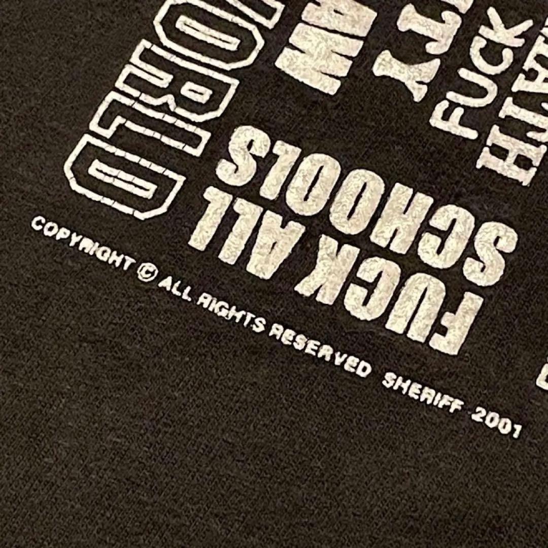 ゆ*じ様 00s FUCK スラング ビンテージ Tシャツ ヘビーコットン短丈ボ
