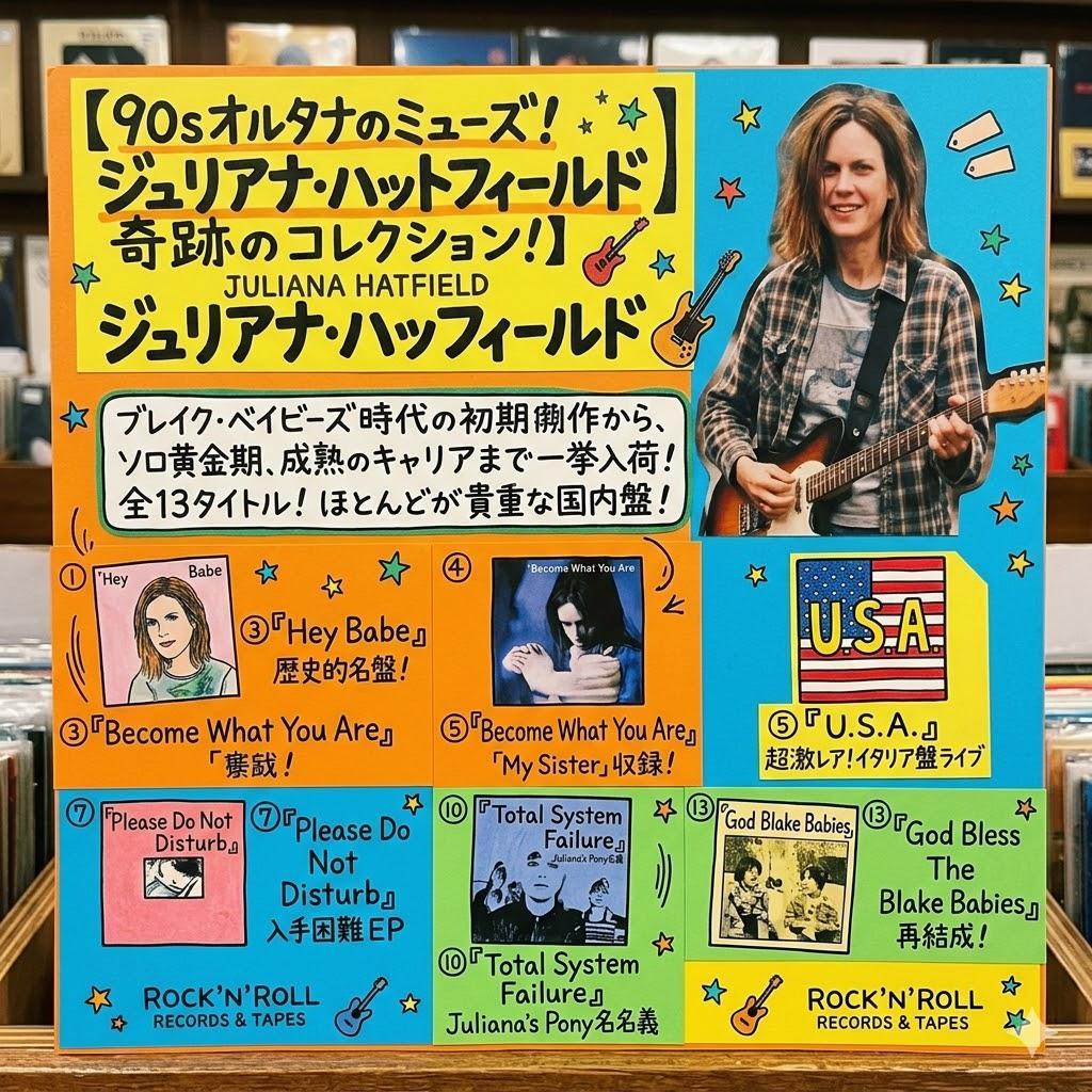 ● 稀少 ジュリアナ・ハットフィールド 19枚セット 国内盤/初期/レア盤 ●